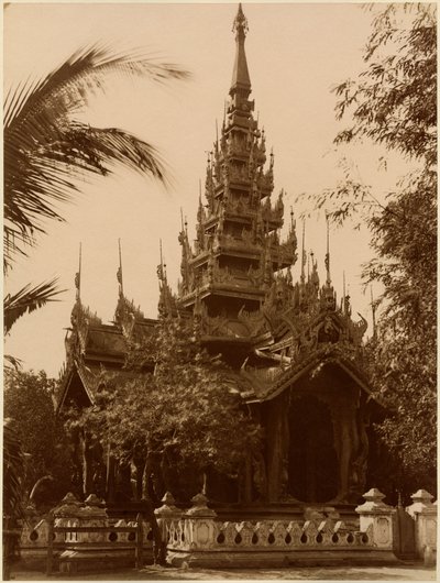 Templo en Mandalay, Birmania, finales del siglo XIX de Unbekannt Unbekannt